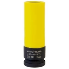 Головка торцевая WIEDERKRAFT ударная тонкостенная 1/2", 6 гр. 19 мм. WDK-703-4019L