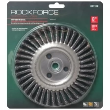 Кордщетка дисковая ROCKFORCE стальная витая для УШМ 200мм