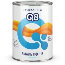 Эмаль ПФ-115 алкидная Formula Q8, глянцевая, 0,9 кг, вишневая