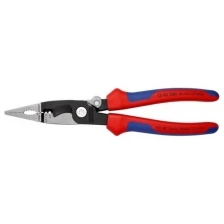 Электромонтажные клещи KNIPEX 1392200 с двухкомпонентными рукоятками фосфатированные, черного цвета 200 mm