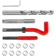 Набор для восстановления резьбы M12x1.75, 15 предметов Thorvik