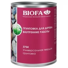 Грунтовка для дерева Biofa 3754 (грунтовка Биофа 3754), универсальная твердая грунтовка, 1 л.