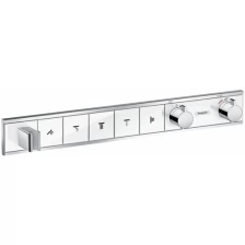 Термостат Hansgrohe RainSelect 15358400, 5 потребителей, белый/хром