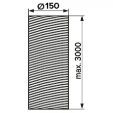 ERA Воздуховод гибкий алюминиевый гофрированный, L до 3м 15ВА .