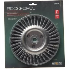 Кордщетка RF-BWF108 дисковая стальная витая для УШМ 200мм, в блистере ROCKFORCE