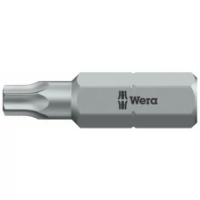 Бита WERA 867/1 Z TORX, вязкая твёрдость, 1/4" C6.3, TX 2 x 25 мм, WE-135141