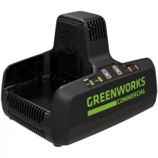 Быстрое зарядное устройство для 2-х аккумуляторов Greenworks G82C2, 82V, 8А