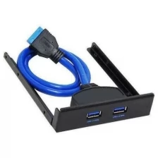 Планка USB3.0 Orient C090 вывод 2-х портов usb3.0 с материнской платы на фронтальную панель в 3.5 отсек