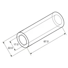 Rexant Гильза ГМЛ 120-17 (120 мм² - Ø 17 мм) ГОСТ 23469.3-79 (в упак. 2 шт.) REXANT (4 уп.)