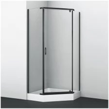 Душевой уголок WasserKRAFT Wiese 900x900x2000 черный 84P11